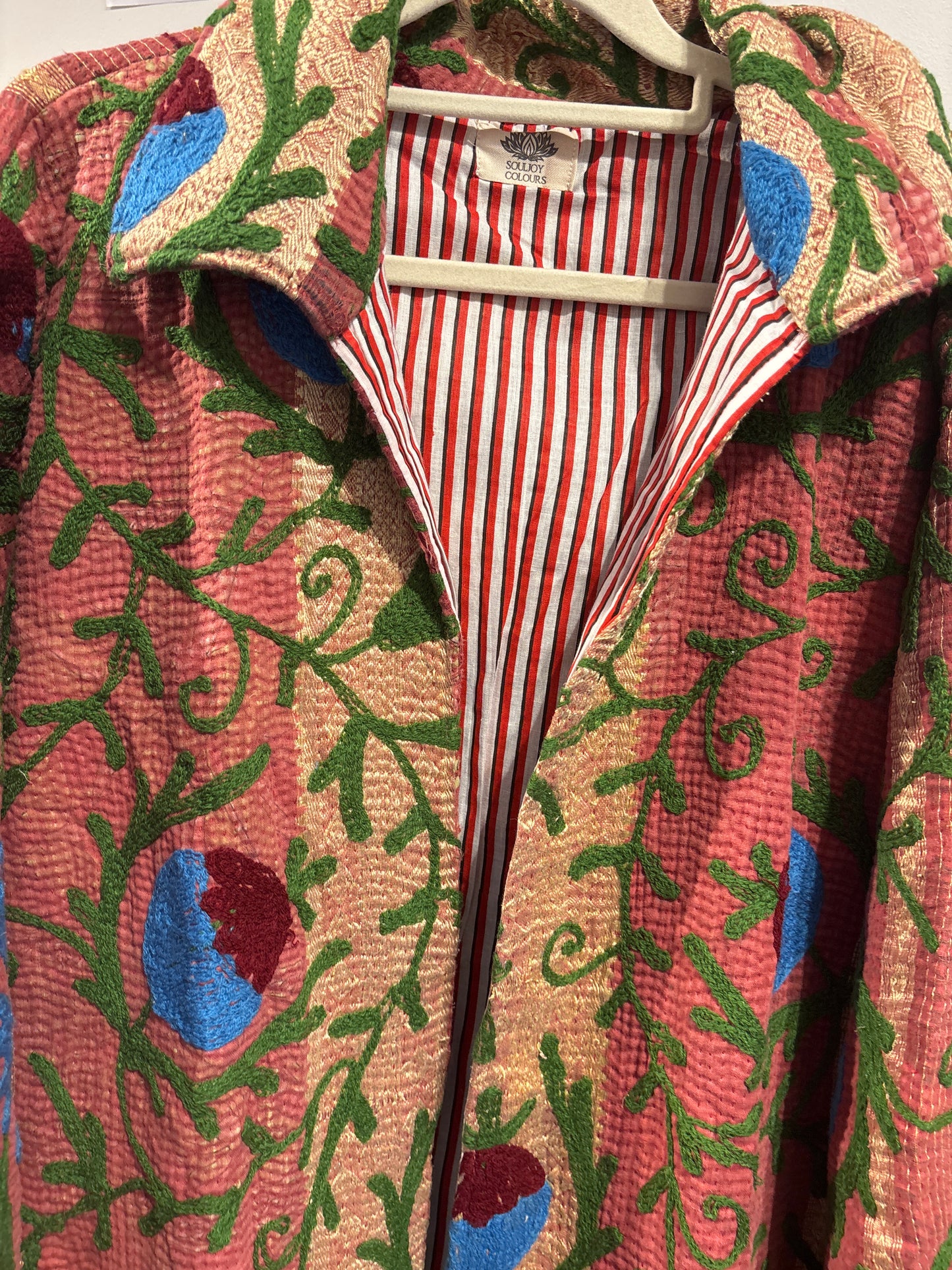 Lange katoenen Kantha