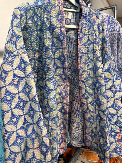 Kantha Blockprint jas-2 kanten l