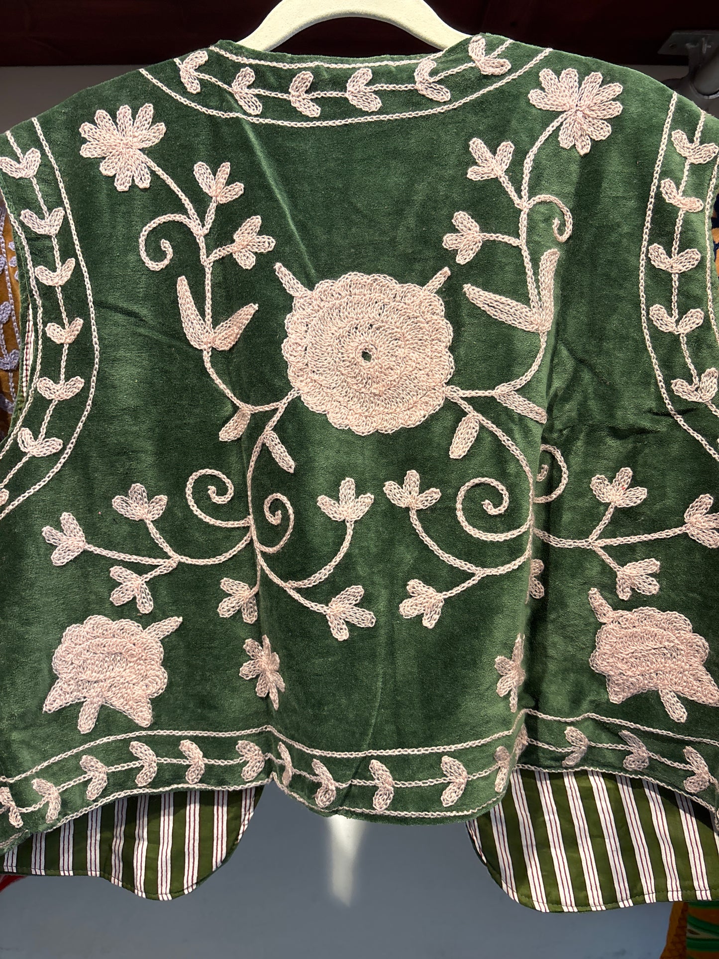 Gilet fluweel suzani-ruim