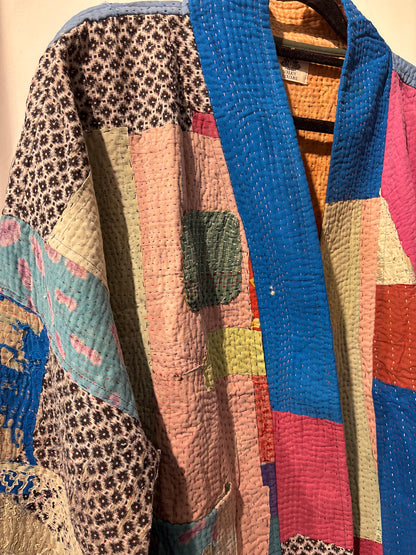 Kantha Blockprint jas-2 kanten