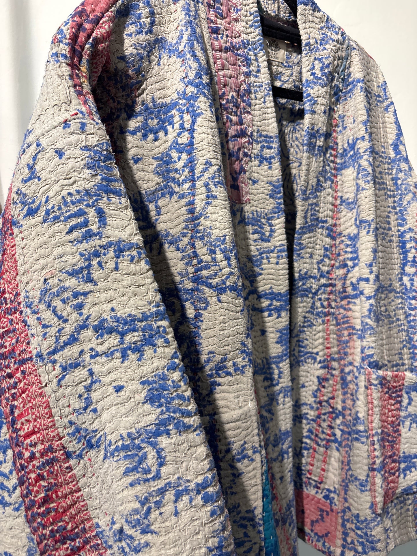 Kantha Blockprint jas-2 kanten