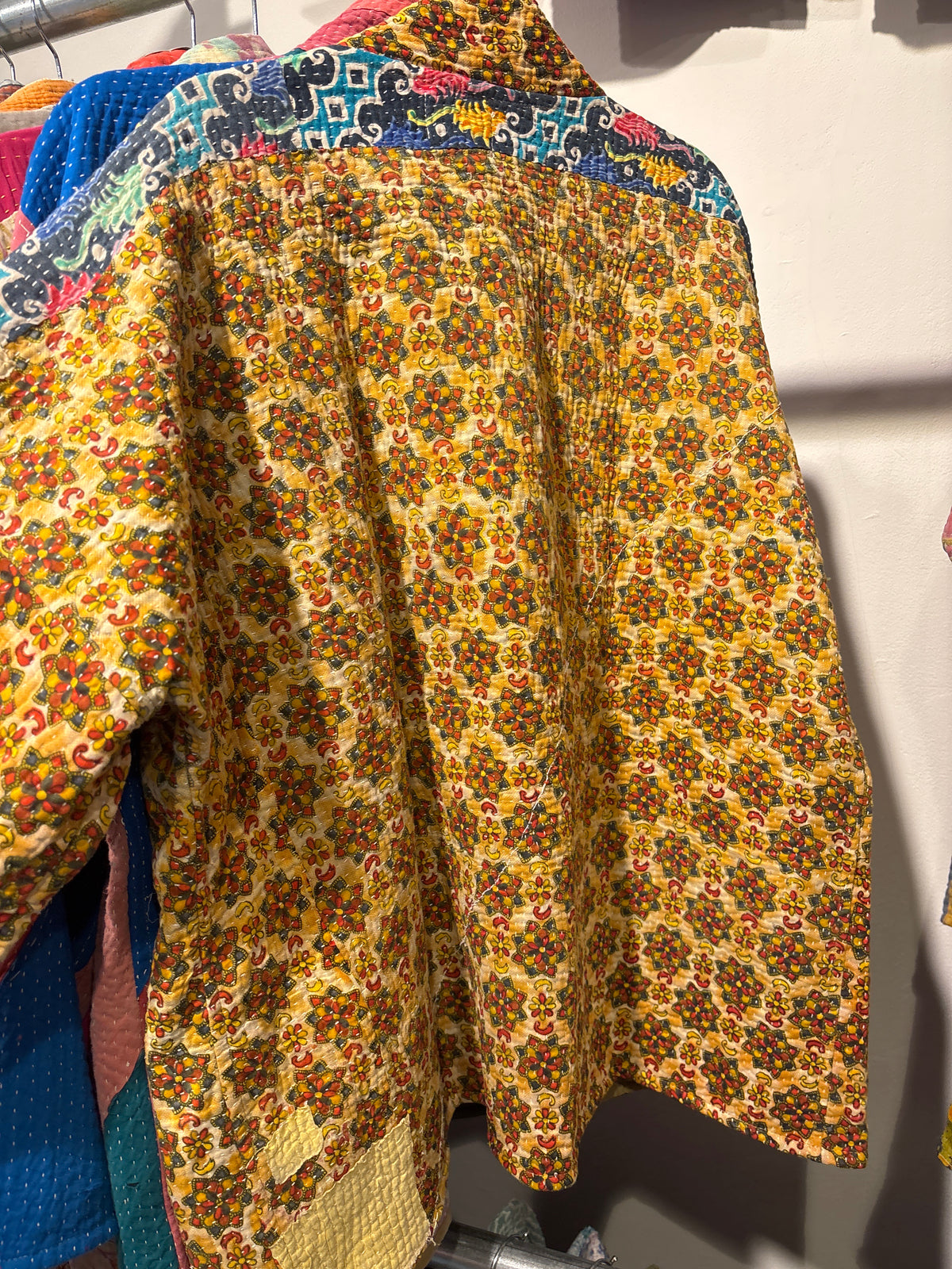Kantha Blockprint jas-2 kanten