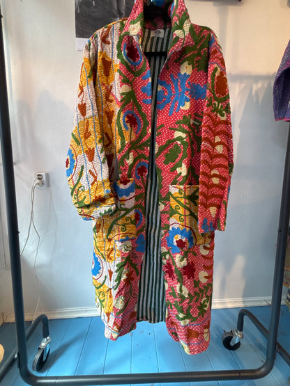 Lange katoenen Kantha
