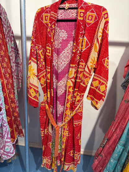 Lange Kantha  kimono