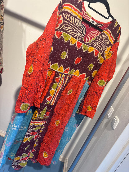 Kantha jurk lang- groot