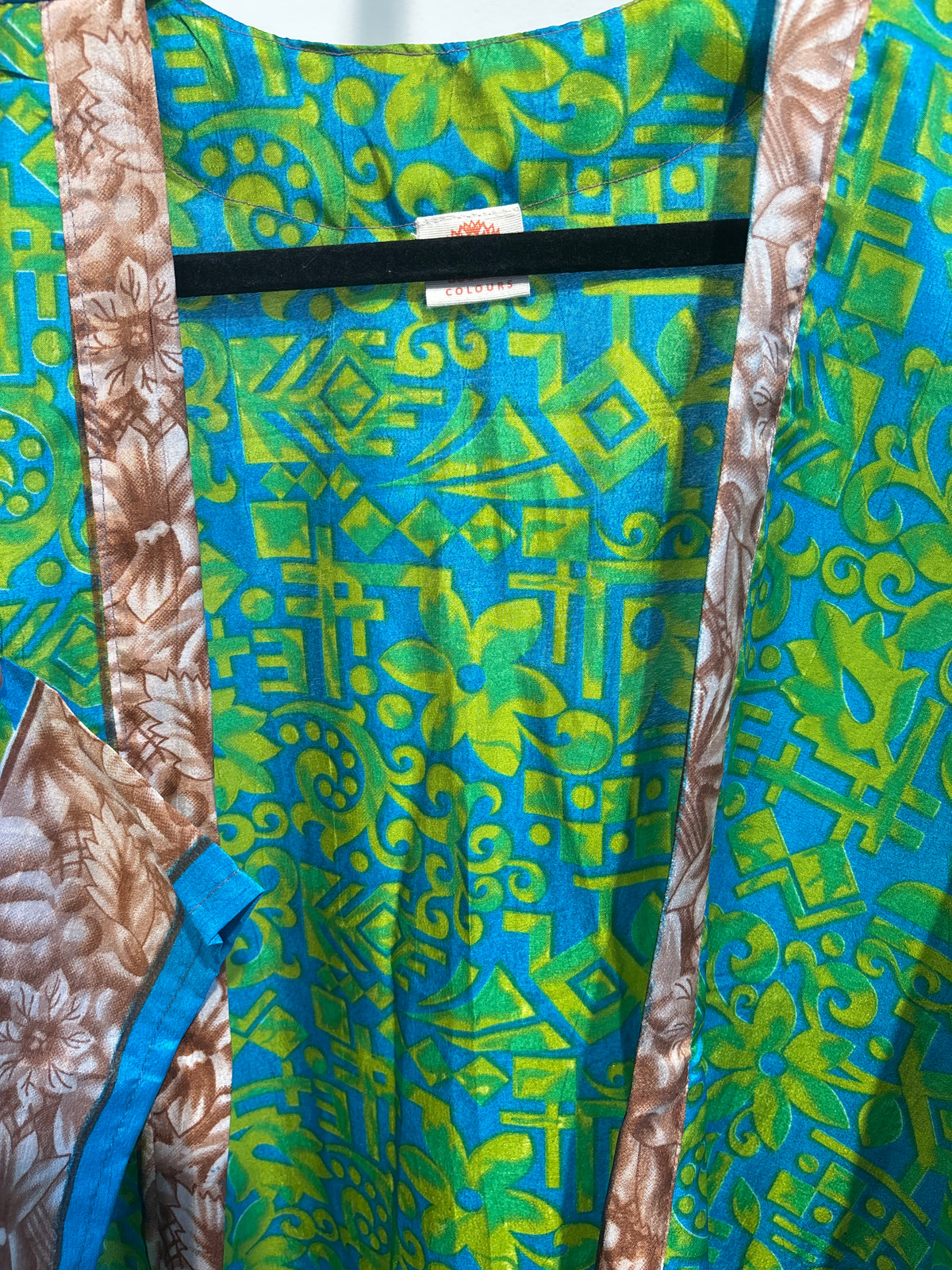 Recycled silk kimono lang
