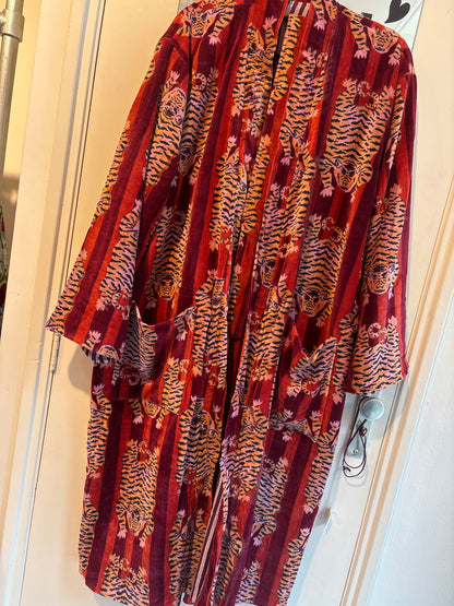 Fluwelen kimono- groot