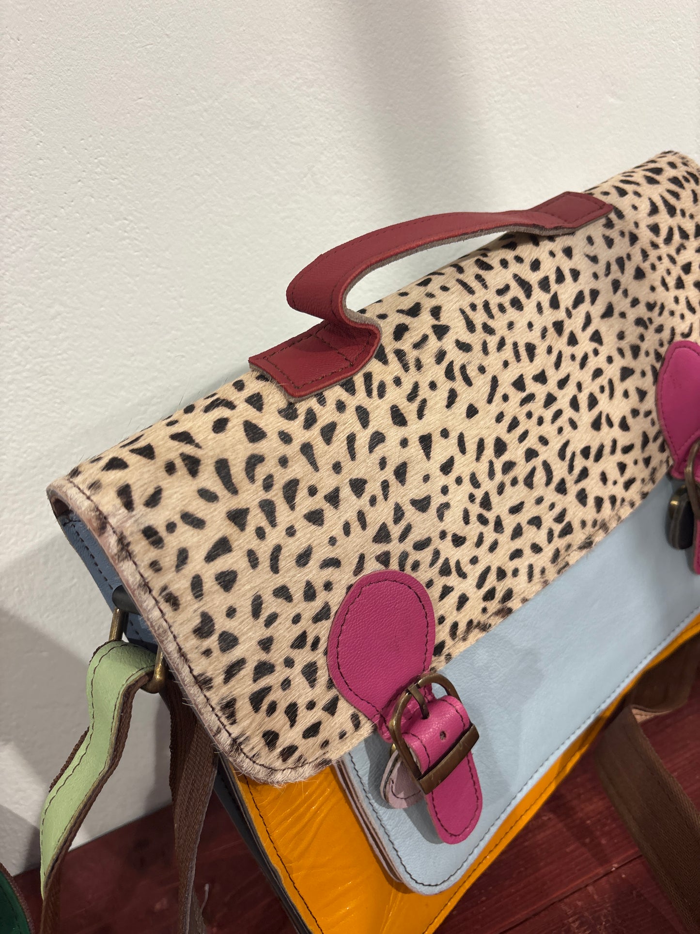Tas van recycled leer