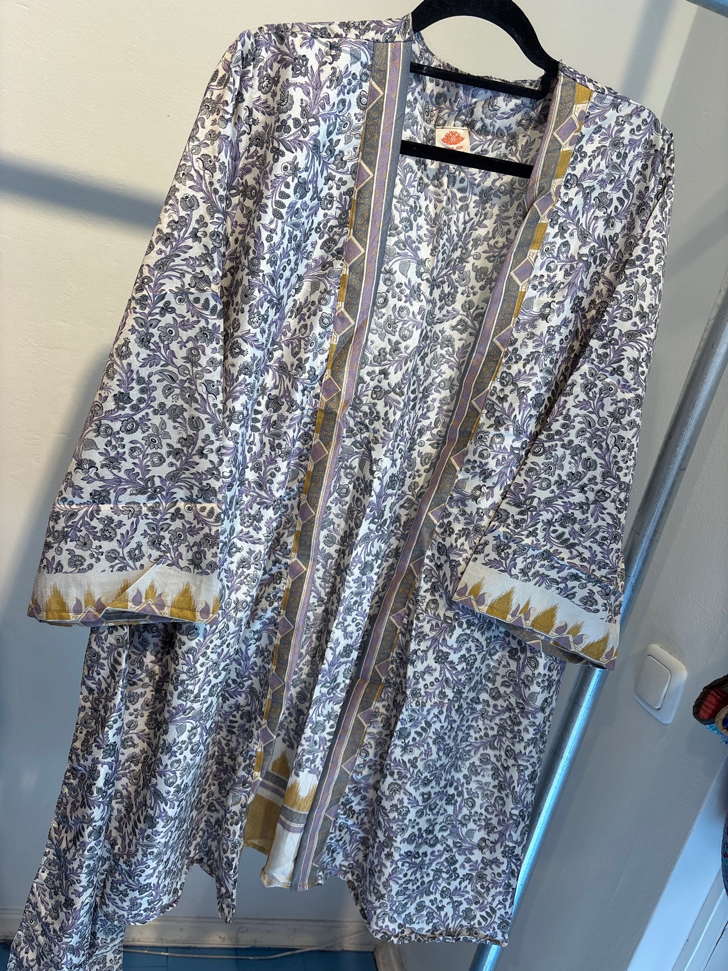 Zijden kimono halflang