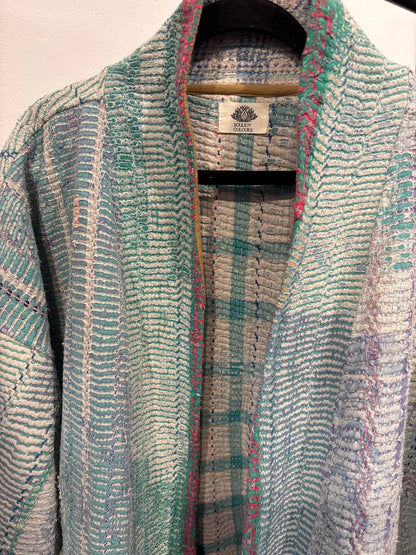 Kantha Blockprint jas-2 kanten