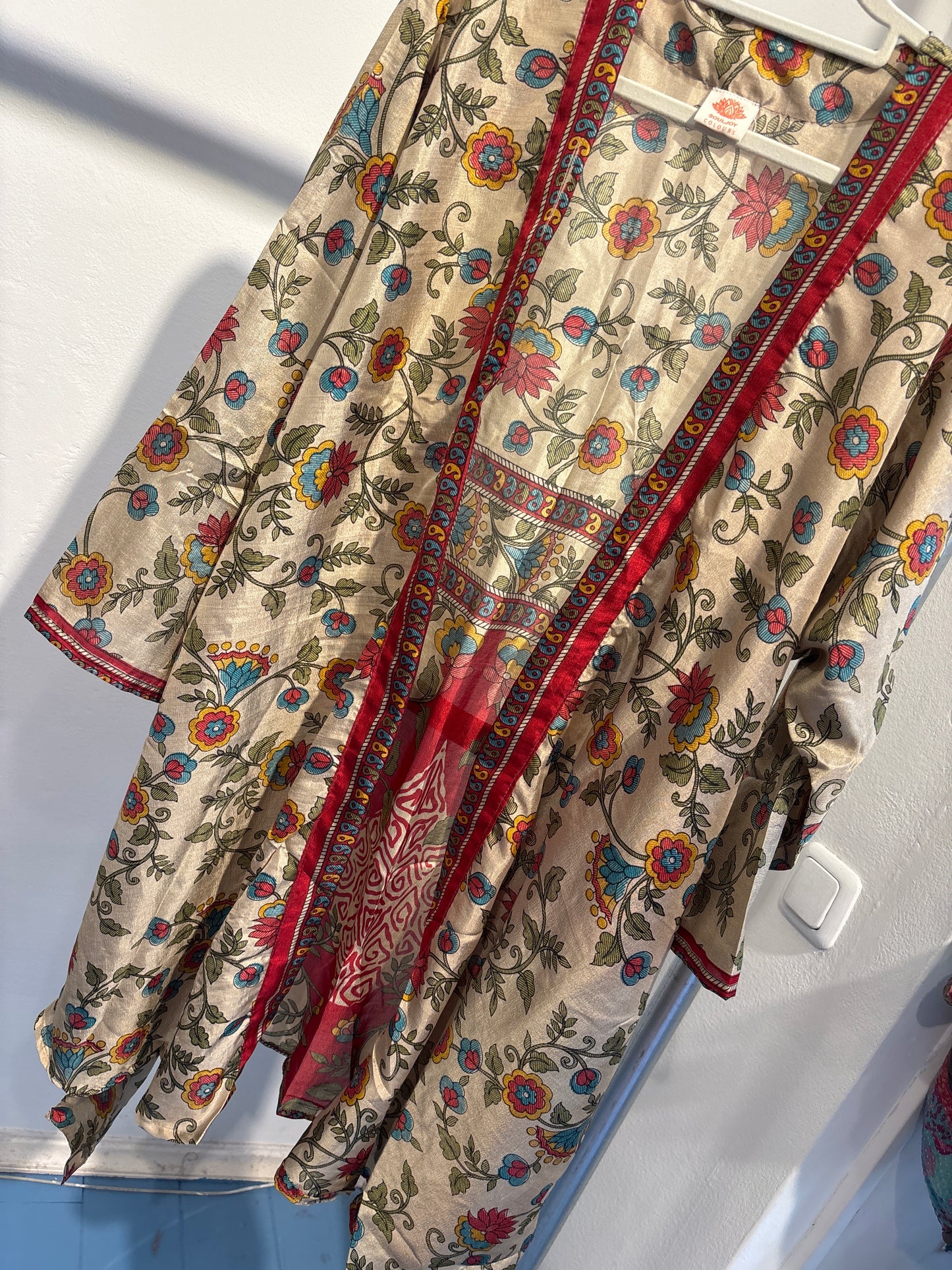 Zijden kimono halflang