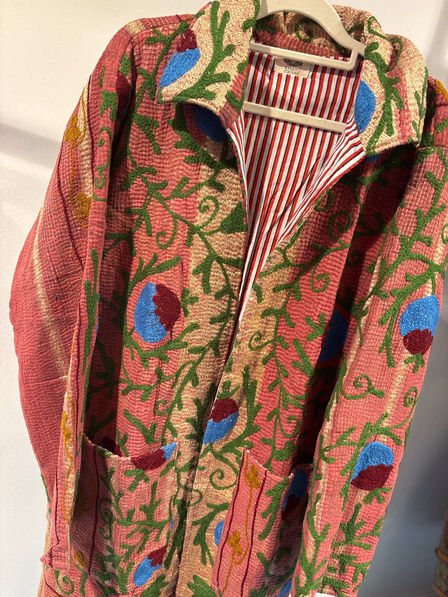 Lange katoenen Kantha