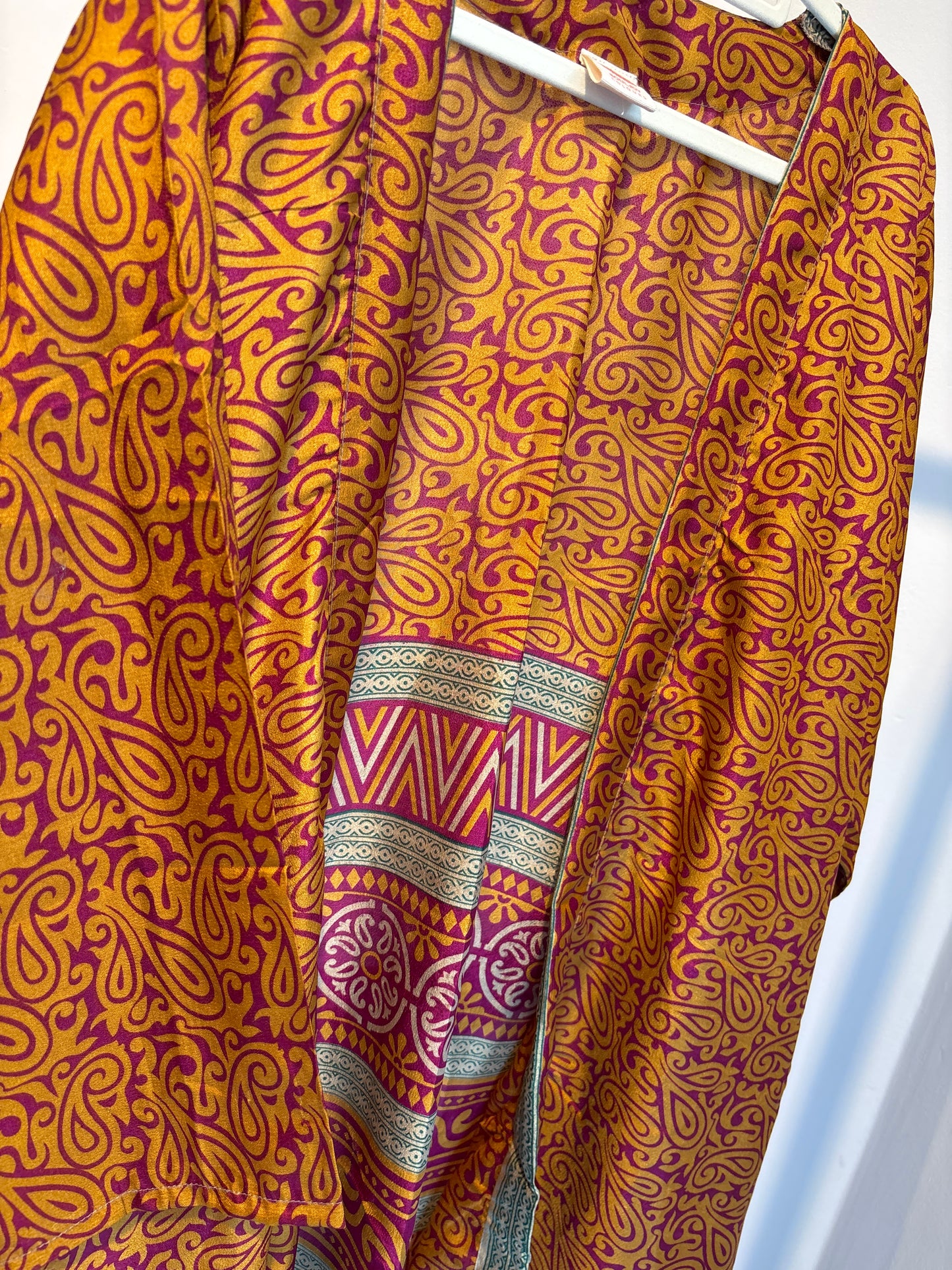 Zijden kimono halflang
