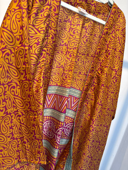 Zijden kimono halflang