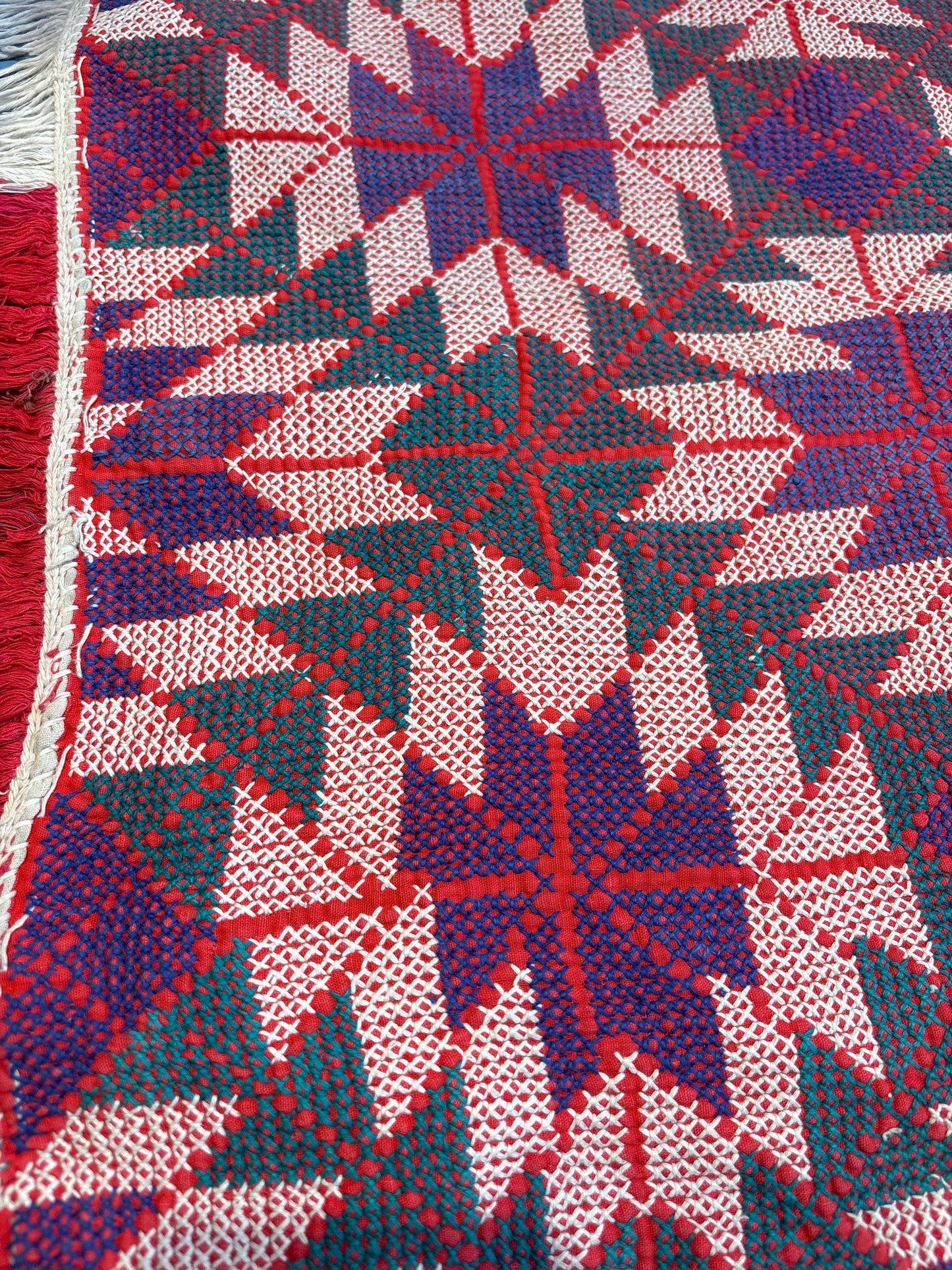 Handgemaakt Kantha kleed (145 x 205 cm)