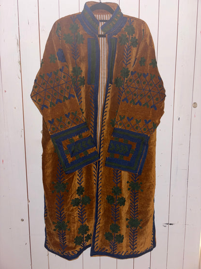 Lange suzani jas cognac3