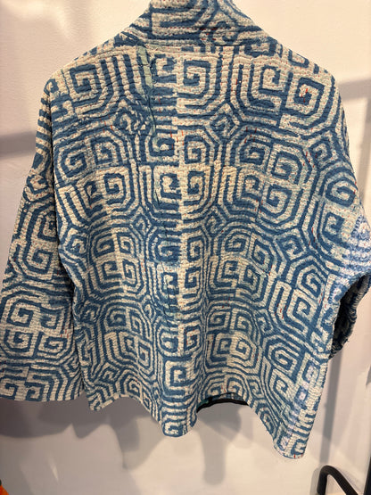 Kantha Blockprint jas -2 kanten