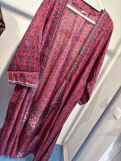 Recycled silk kimono lang
