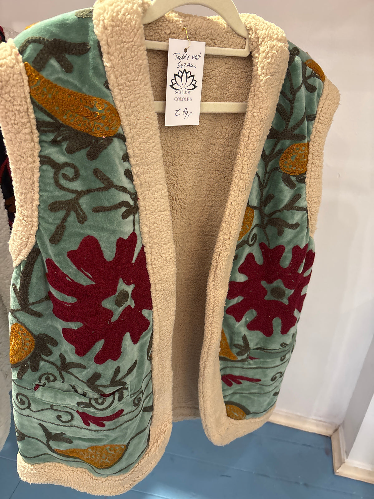 Gilet fluweel gevoerd