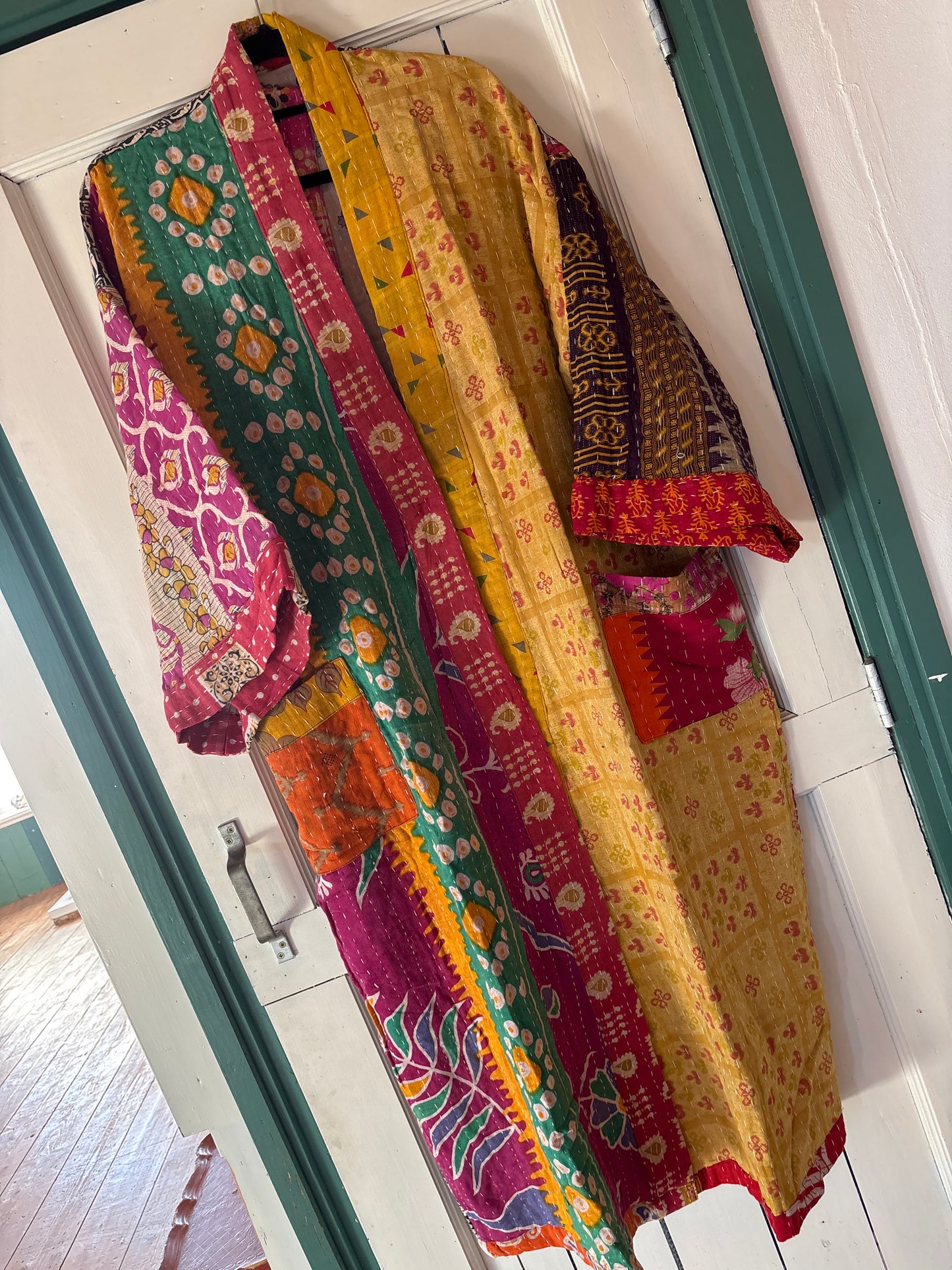 Lange Kantha  kimono