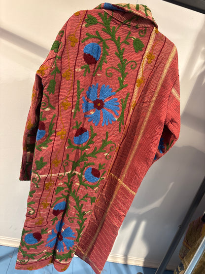 Lange katoenen Kantha