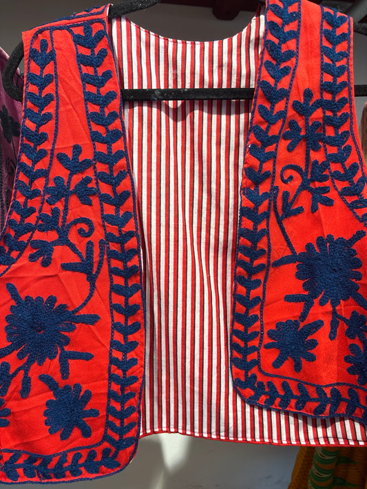 Gilet katoen suzani