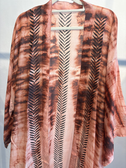 Kimono tie dye halflang