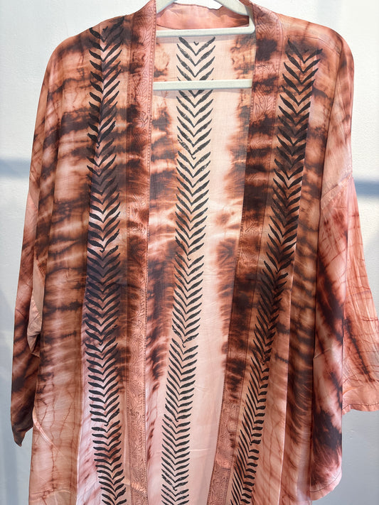 Kimono tie dye halflang
