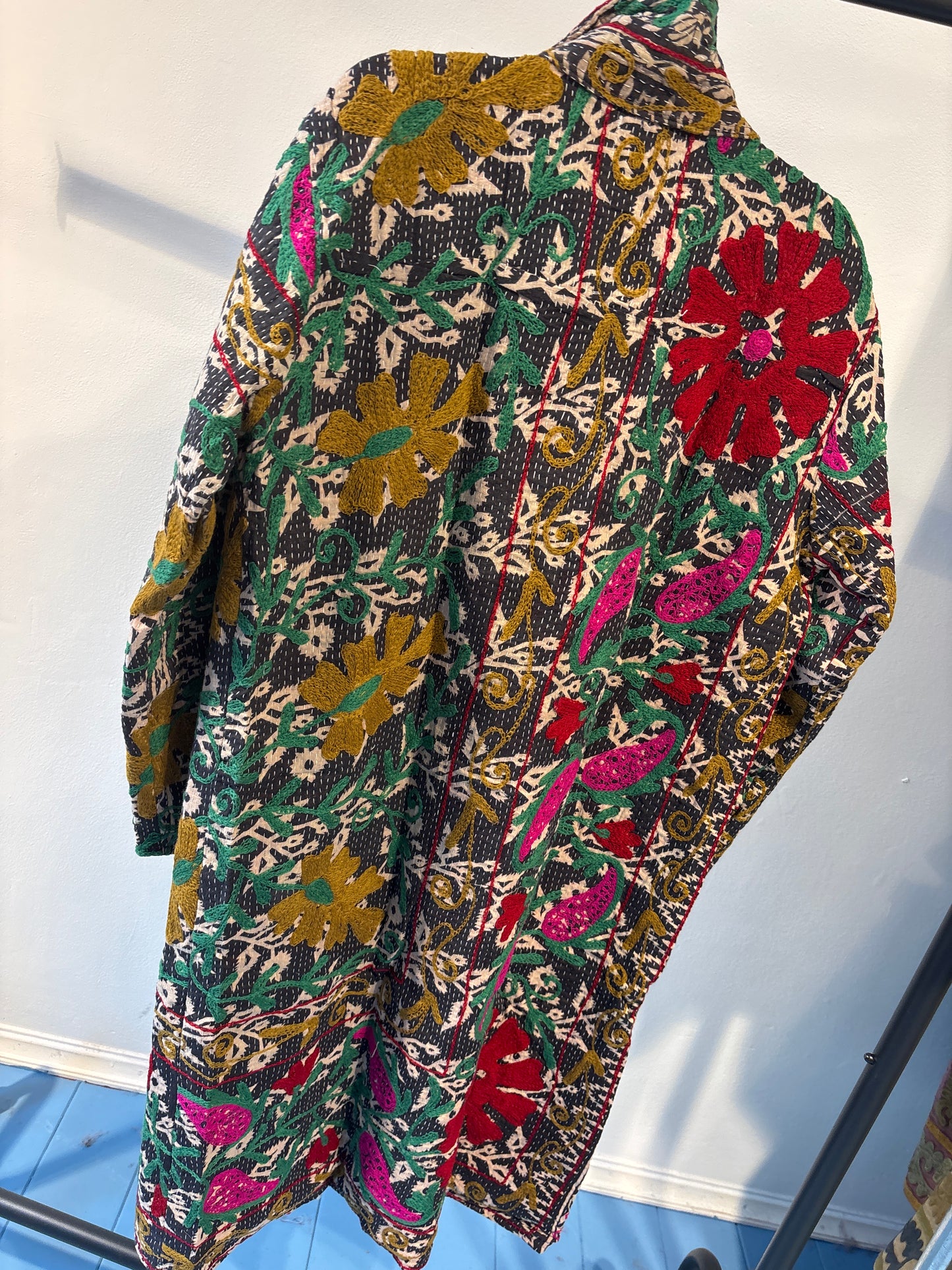 Lange katoenen Kantha