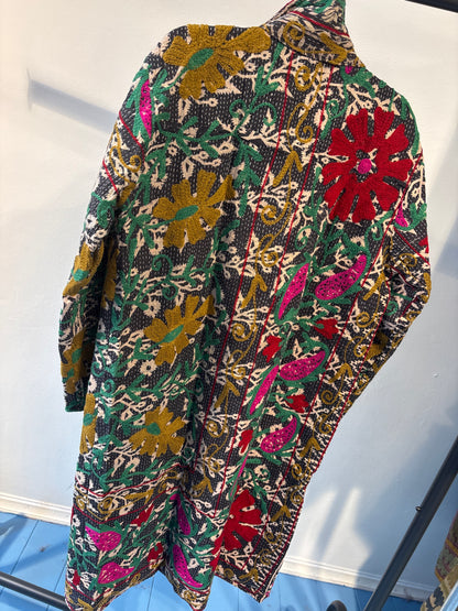 Lange katoenen Kantha