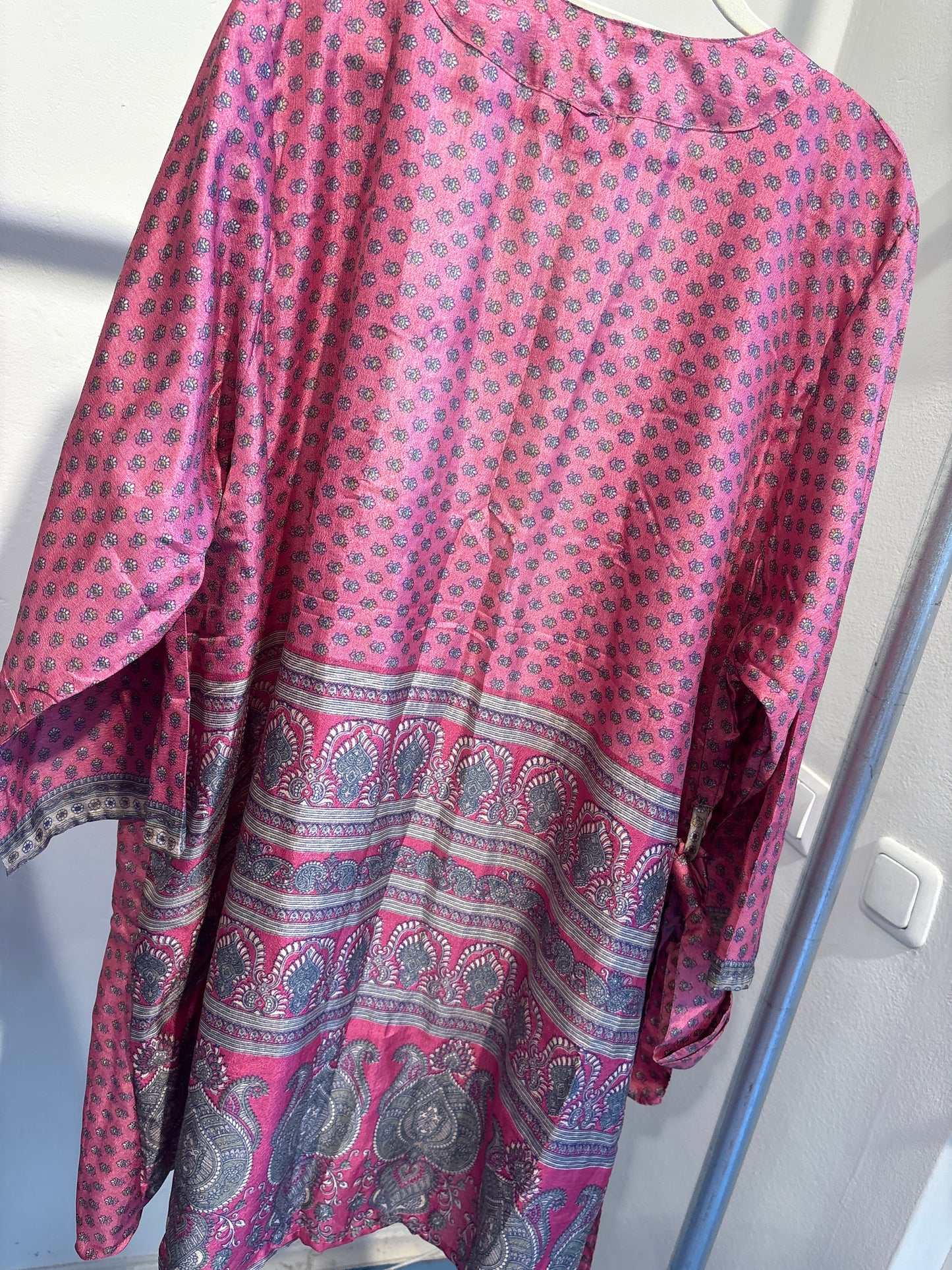 Zijden kimono halflang