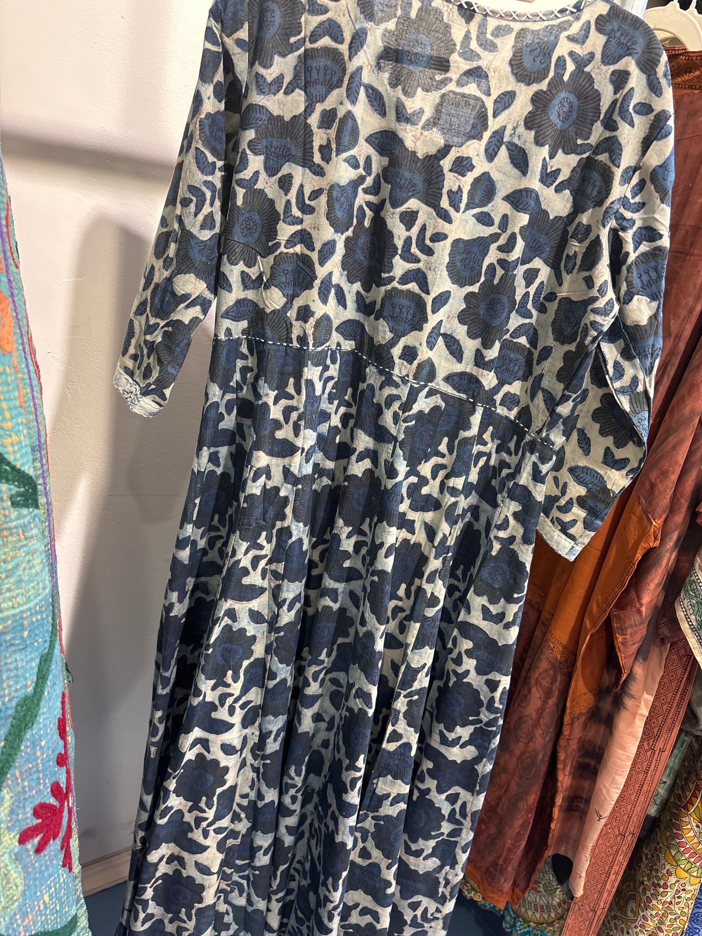 Blockprint jurk