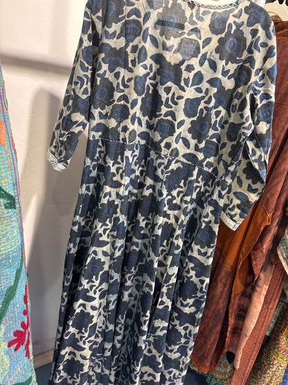 Blockprint jurk