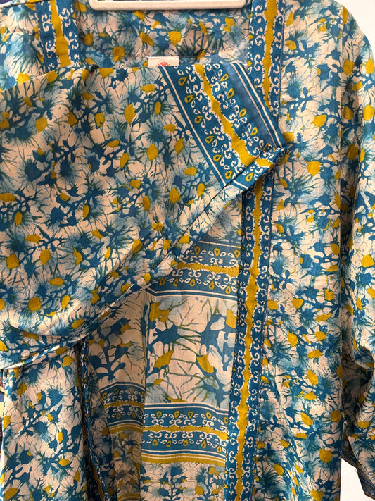 Zijden kimono halflang