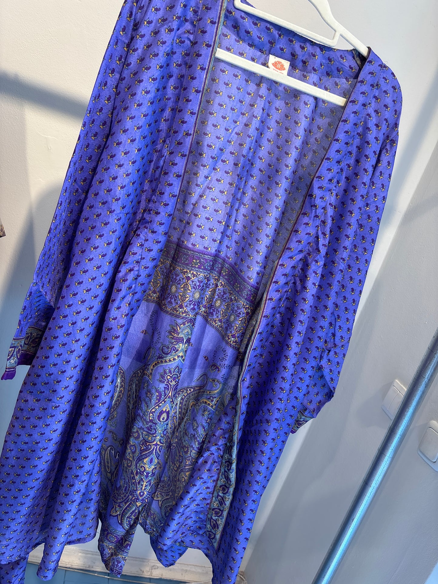 Zijden kimono halflang