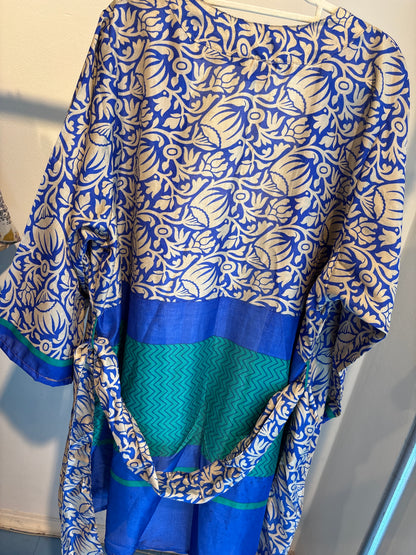 Zijden kimono halflang