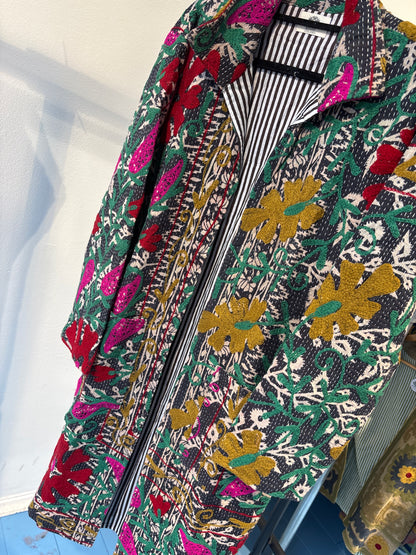 Lange katoenen Kantha