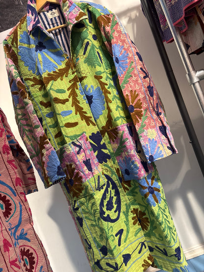 Lange katoenen Kantha