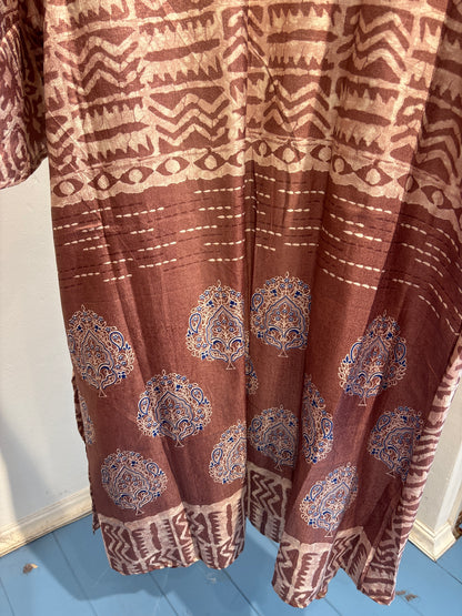 Recycled silk kimono lang