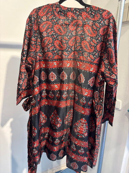 Zijden kimono halflang