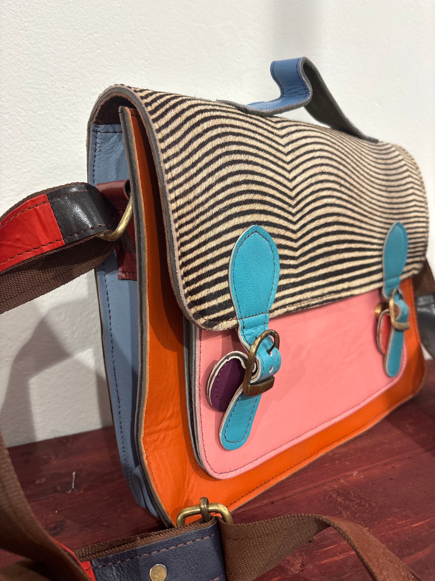 Tas van recycled leer