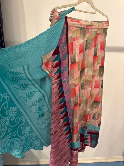 Rok wikkel recycled sari