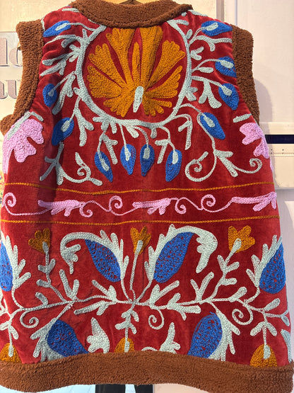 Gilet fluweel gevoerd