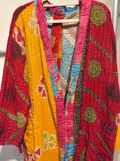 Lange Kantha  kimono