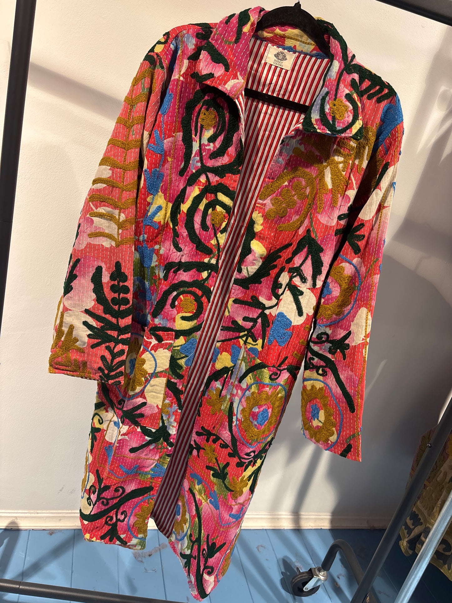 Lange katoenen Kantha