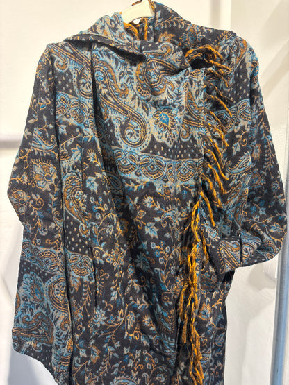 Paisley blue Vest lang