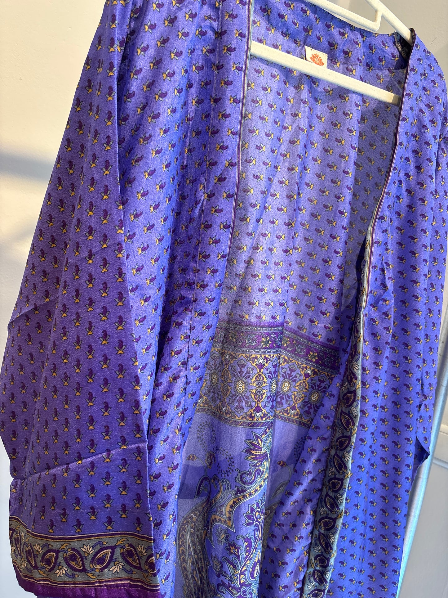 Zijden kimono halflang
