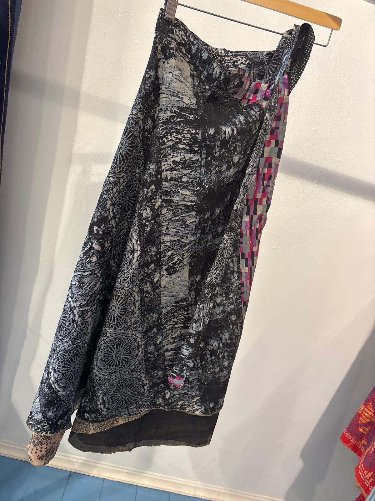 Rok wikkel recycled sari