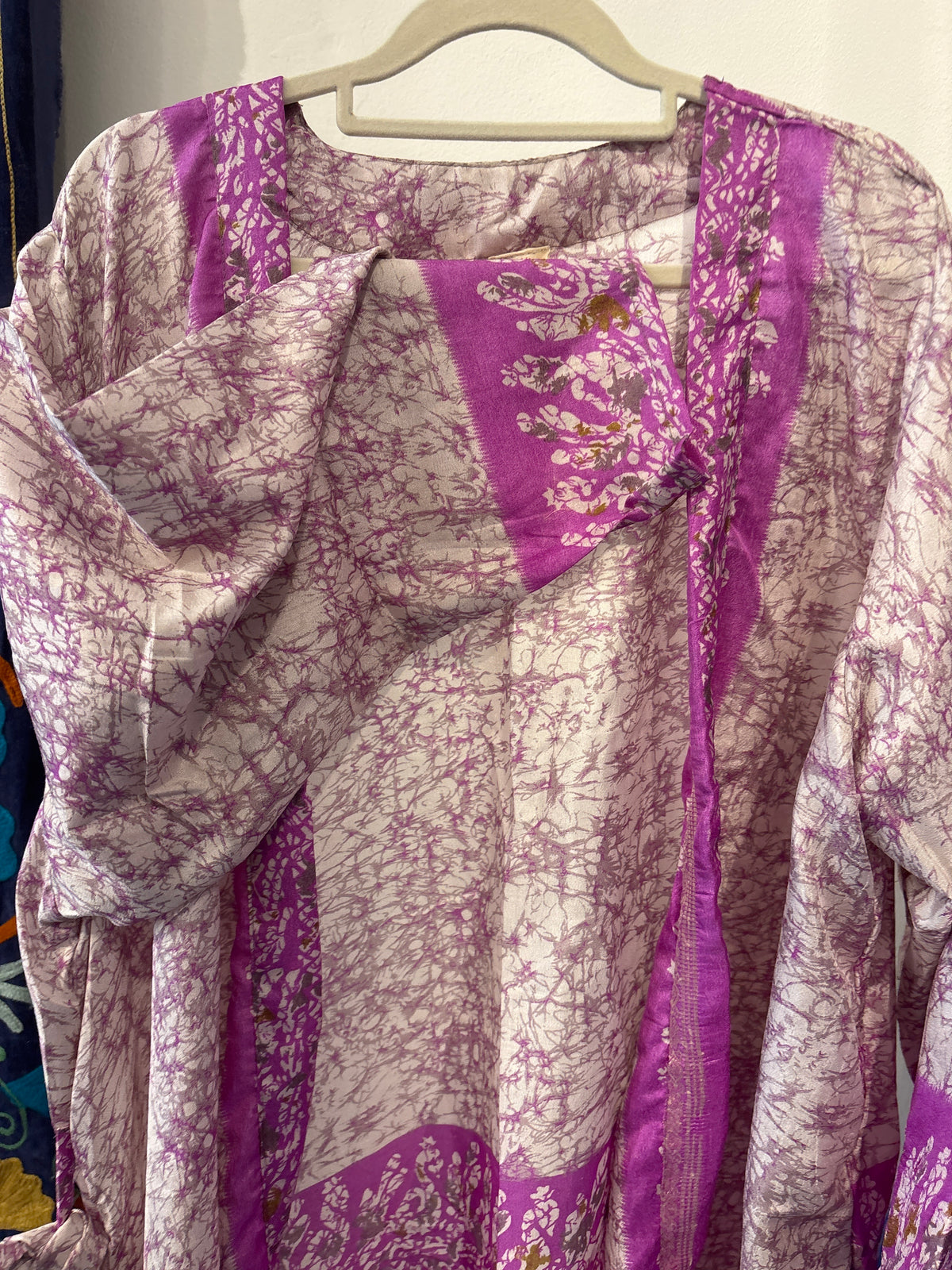 Zijden kimono halflang