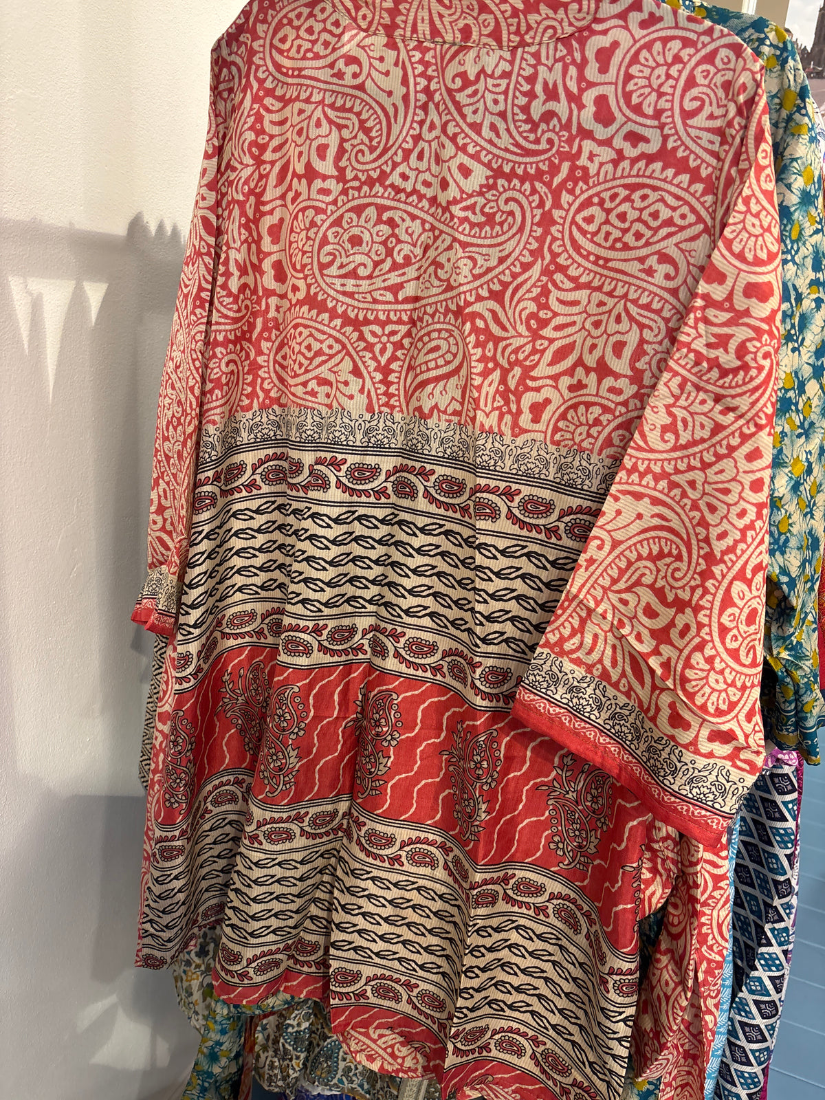 Zijden kimono halflang